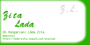 zita lada business card